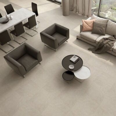 Atrium Lubeck Taupe – 75×75 cm, Cementlook, Mat | Restparti 6,5 m²